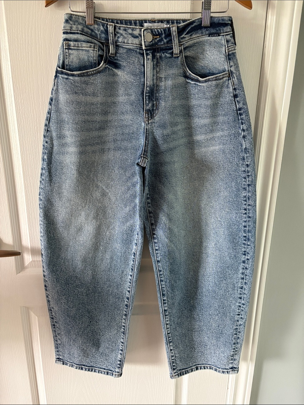 Cello Light Wash Barrel Denim Jeans